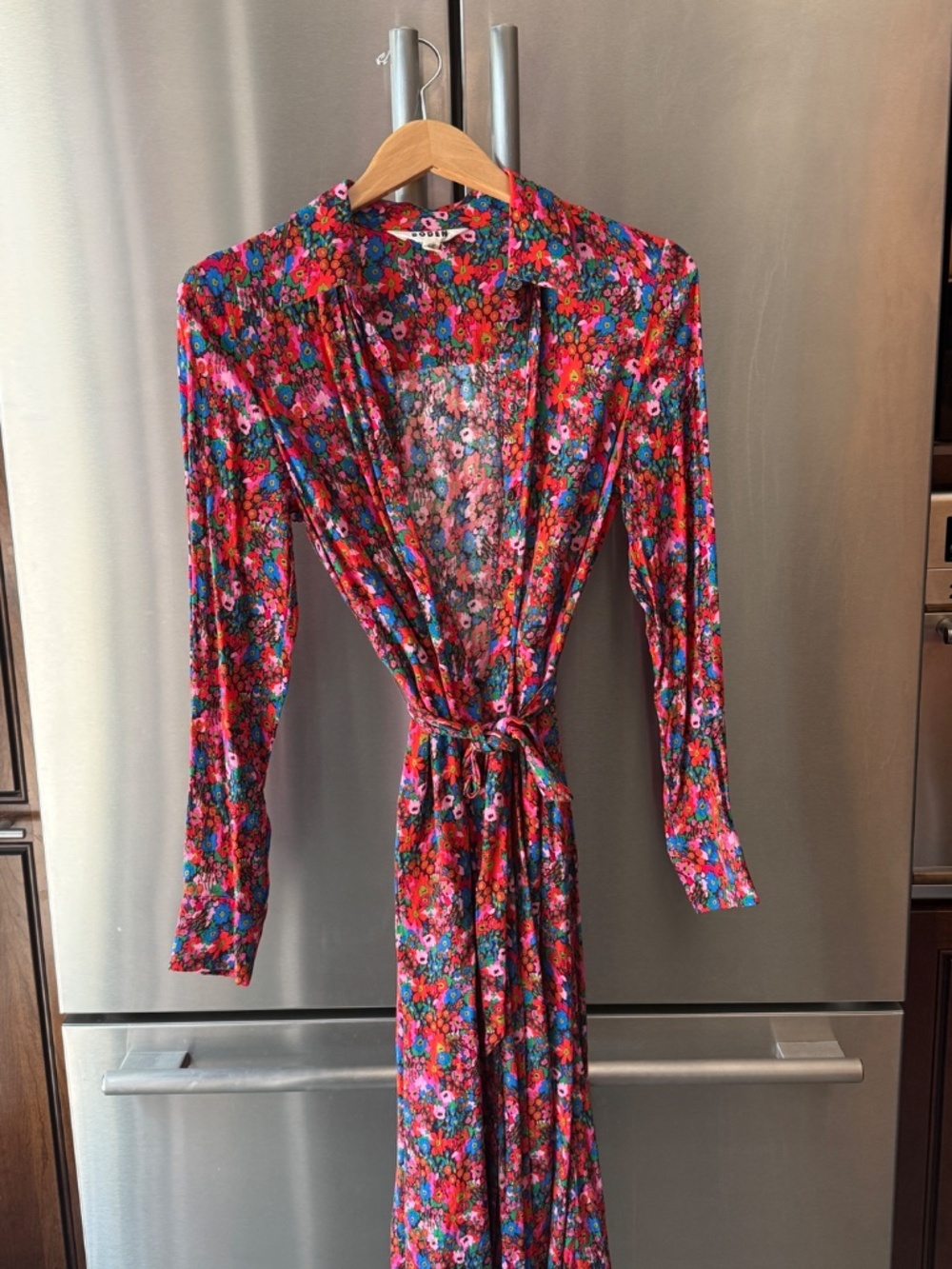 NWOT Boden Kate shirt dress in a vibrant bittersweet meadow pop floral print - Picture 2 of 5